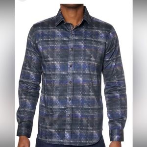 Robert Graham Men's Eddington Long Sleeve Button Down Shirt Tailored Fit